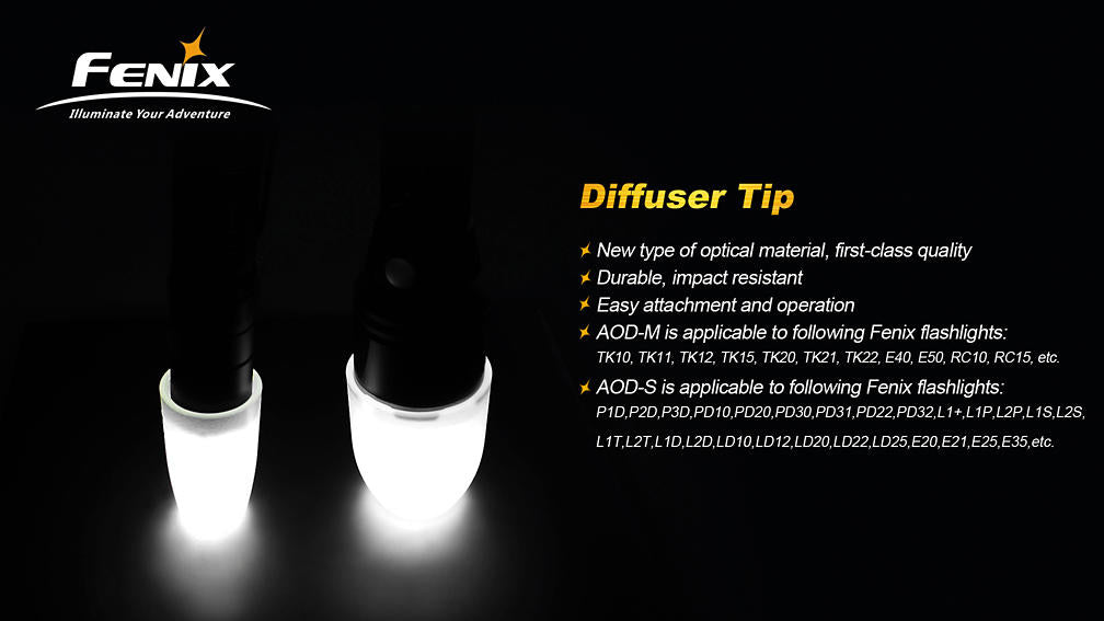 Fenix AOD-M Diffuser, Milk White