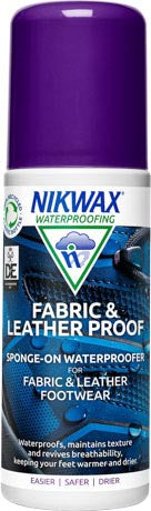 Nikwax impregnačný prípravok so špongiou na textilnú, koženú a kombinovanú obuv Fabric & Leather Proof Sponge 125ml