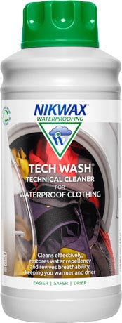 Nikwax Tech Wash Outdoor Clothing and Synthetic Sleeping Bags Detergent 1L