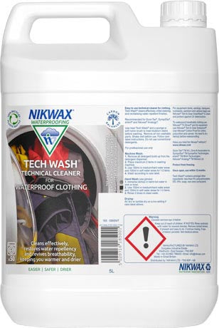Nikwax Tech Wash Outdoor Clothing and Synthetic Sleeping Bags Wash 5l