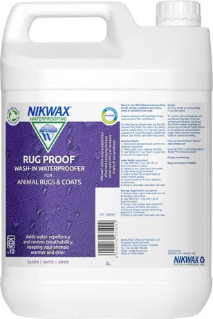 Nikwax Rug Proof Special Impregnating Agent for Animal Rugs and Blankets 5L