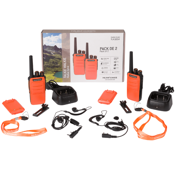 NUM´AXES TLK1054 Walkie Talkie vysielačka model, červená