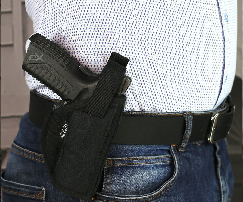 Falco Larson OWB Holster for CZ P10 F, 40mm, Right Hand, Black