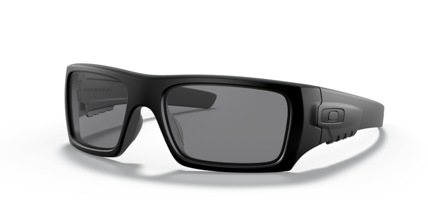 Oakley Det Cord Ballistic Sunglasses, Matte Black with Dark Grey Lens