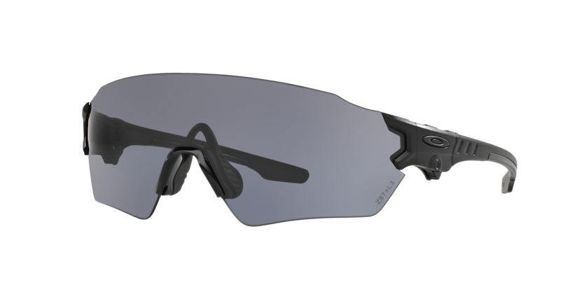 Oakley Ballistic Eyewear Violet Tombstone, Matte Black with Dark Grey Lens