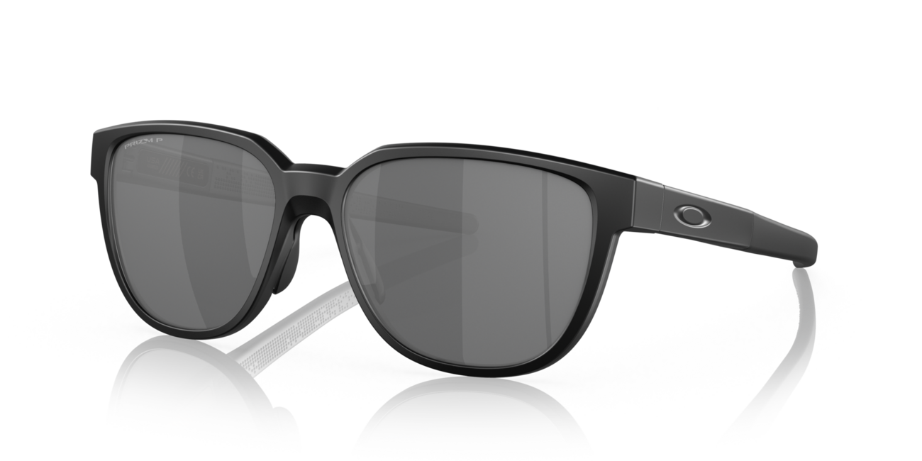 Oakley Actuator Sunglasses, Matte Black Frame, Prizm Black Polar Lenses, 57
