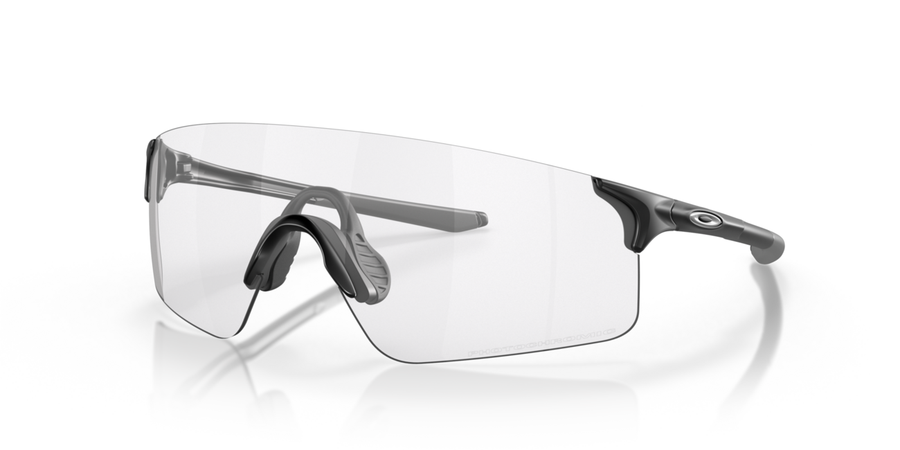 Oakley Evzero Blades Photochromic Sunglasses, Matte Black Frame, Clear 50% Black Iridium Photochromic Lenses
