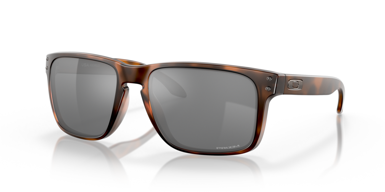 Oakley Holbrook XL Sunglasses, Matte Brown Tortoise Frame, Prizm Black Lenses, 59