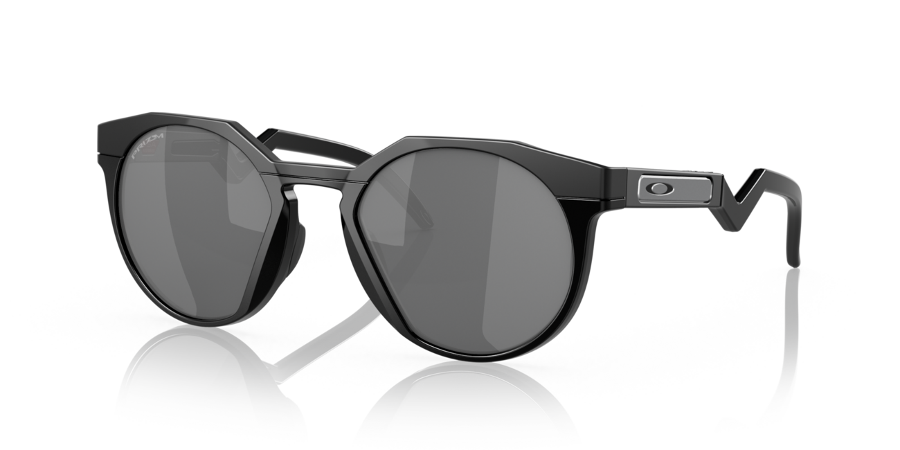 Oakley HSTN Sunglasses, Matte Black Frame, Prizm Black Lenses, 52