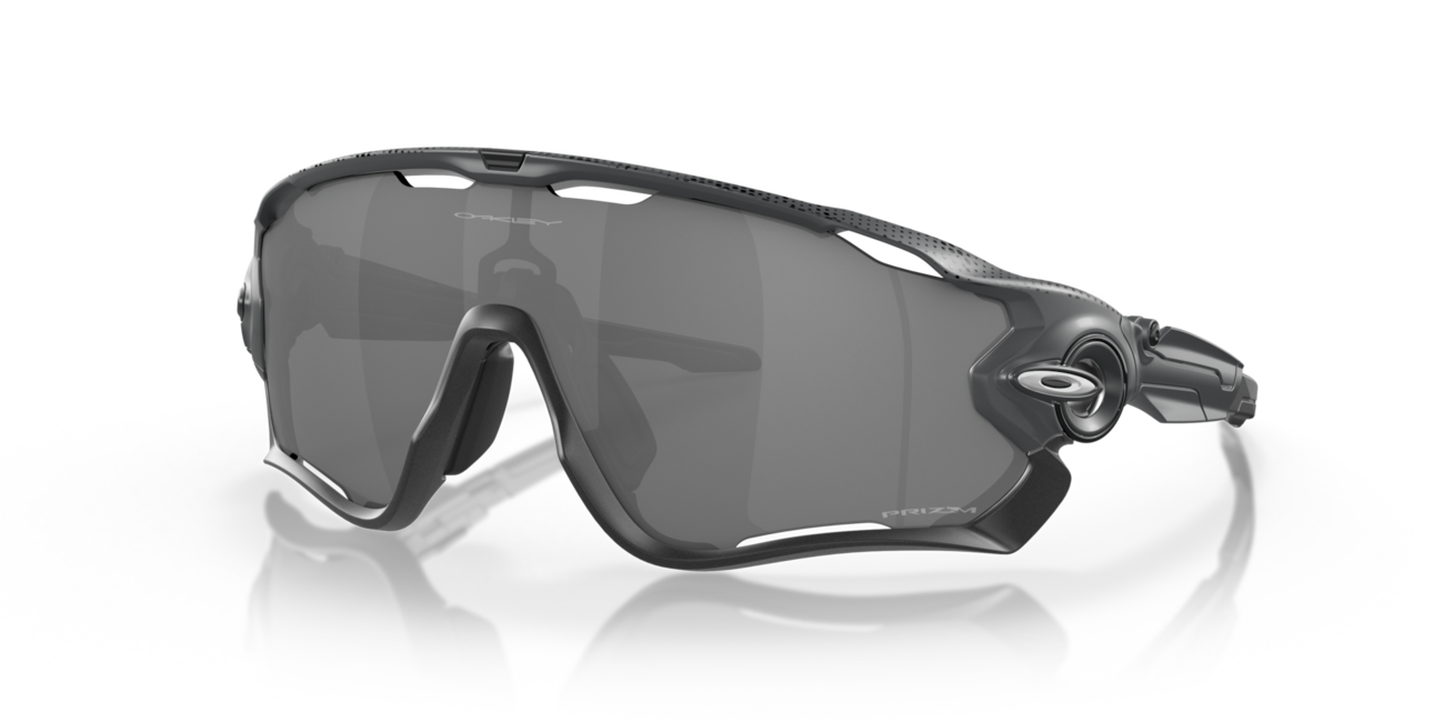 Oakley JAWBREAKER Sunglasses, Hi Res Matte Carbon Frame, Prizm Black Lenses