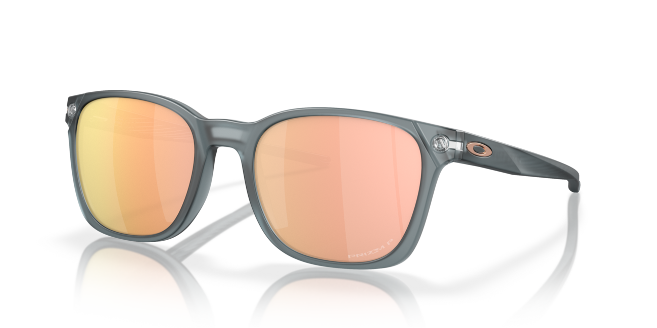 Oakley Ojector Sunglasses, Matte Crystal Black Frame, Prizm Rose Gold Polar Lenses, 55