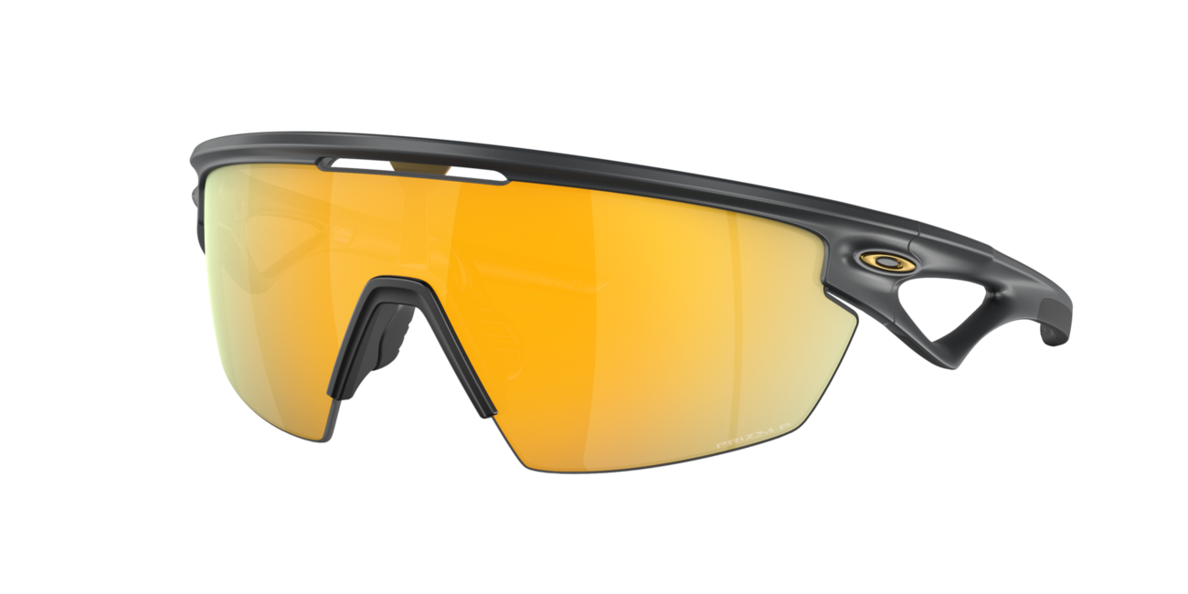 Oakley SPHAERA Sunglasses 36, Matte Carbon Frame, Prizm 24K Polarized Lenses