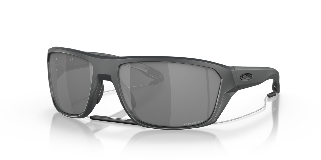 Oakley SPLIT SHOT Sunglasses, Matte Carbon Frame, Prizm Black Lenses, 64