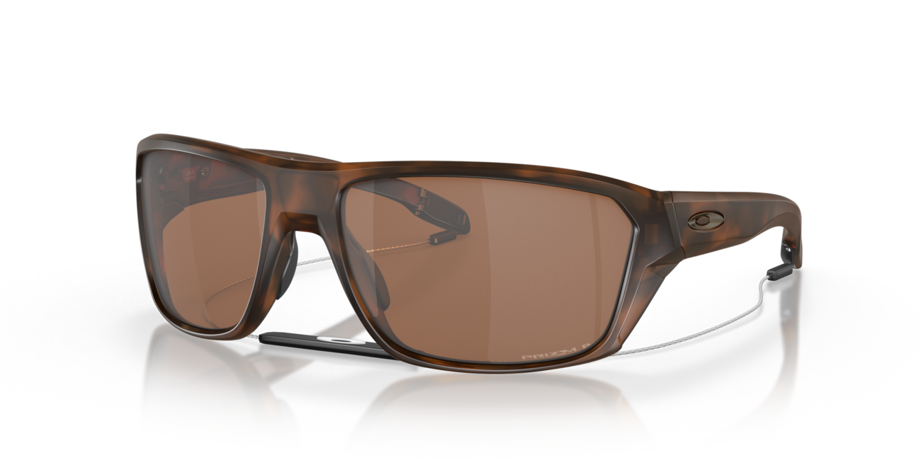 Oakley SPLIT SHOT Sunglasses 64, Matte Brown Tortoise Frame, Prizm Tungsten Polarized Lenses