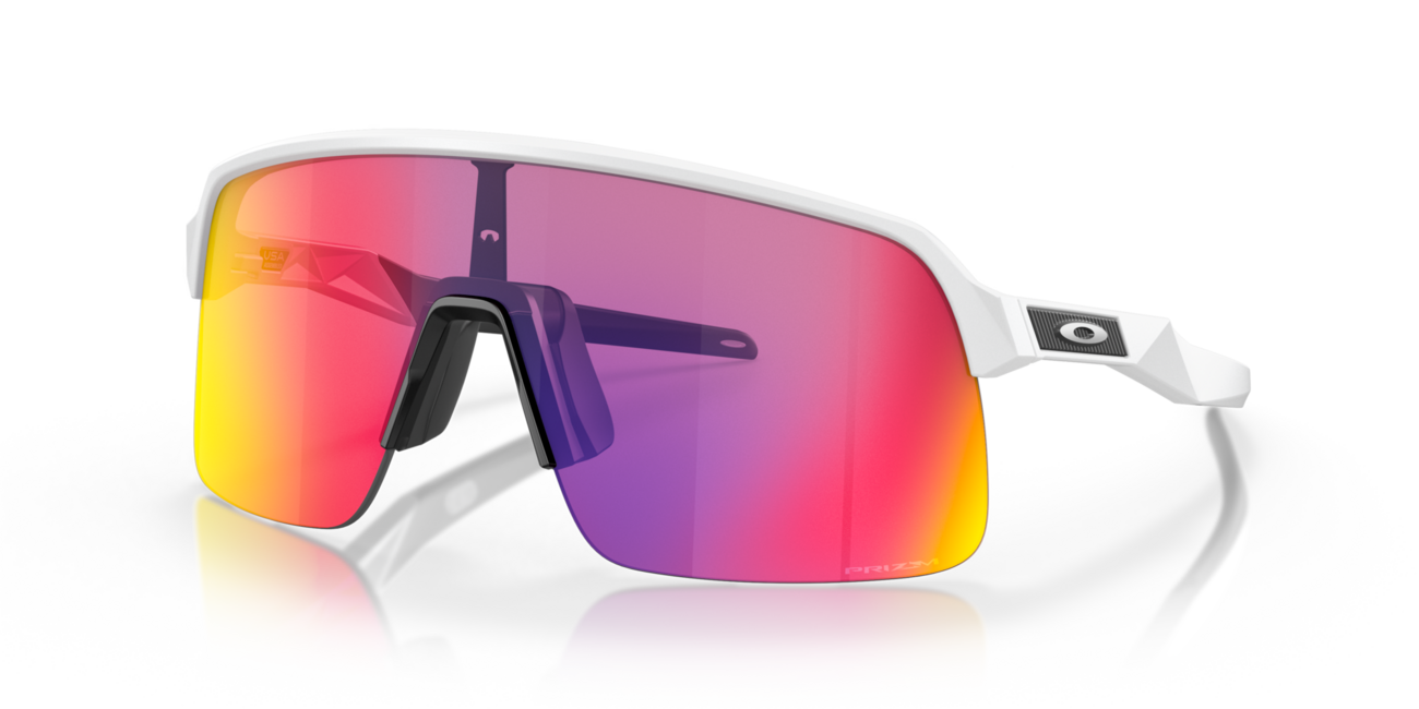 Oakley Sutro Lite Sunglasses, Matte White Frame, Prizm Road Lenses