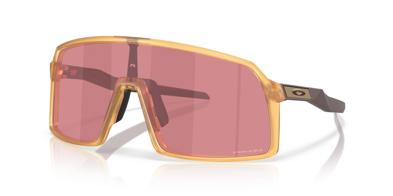 Oakley SUTRO Sunglasses, Matte Trans Light Curry Frame, Prizm Dark Golf Lenses