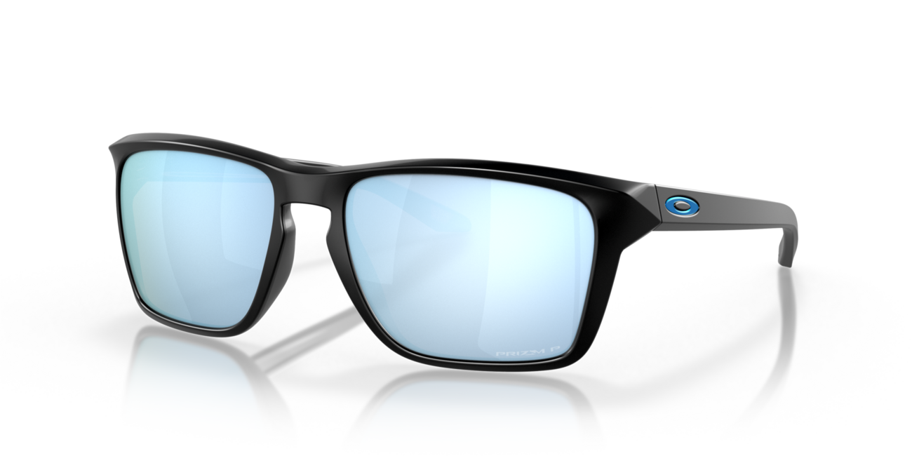 Oakley SYLAS Sunglasses, Matte Black Frame, Prizm Deep Water Polar 60