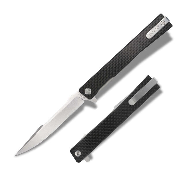OCASO Zatvárací nôž Solstice Carbon Fiber + Satin / Harpoon