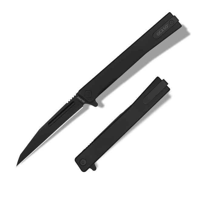 OCASO Zatvárací nôž Solstice Titanium + Black / Wharncliffe