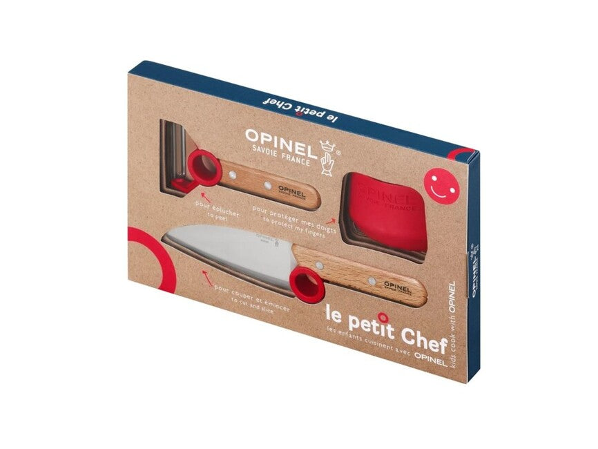 Opinel Le Petit Chef Children's Cooking Set, Red