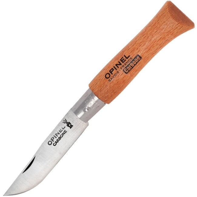Opinel Folding Knife N°04 Carbon Beech, Brown
