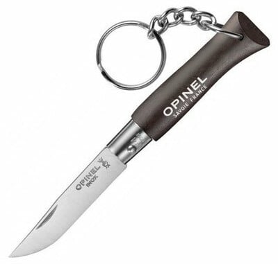 Opinel Folding Keychain Knife N°04, Black