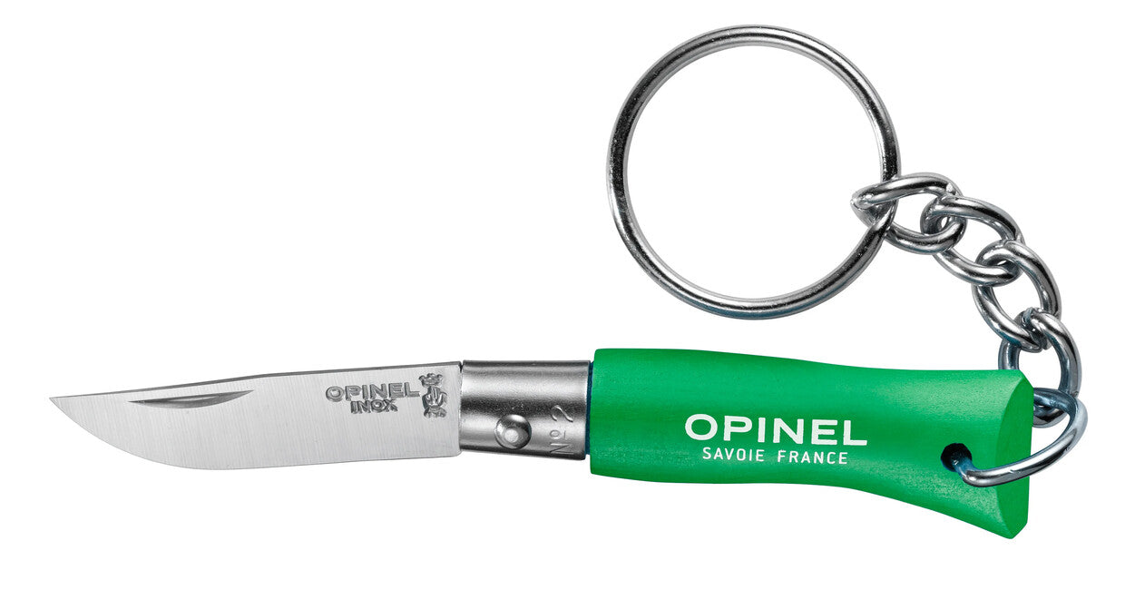 Opinel VRI N°02 Folding Keychain Knife, Green