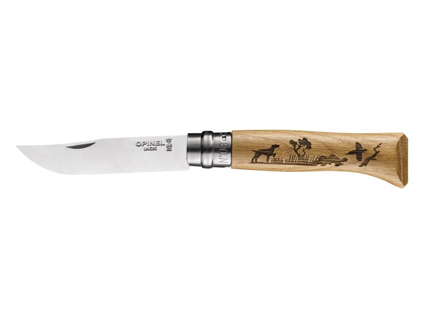 Opinel Folding Knife Dog Motif VRI N°08 Inox Animalia 2019