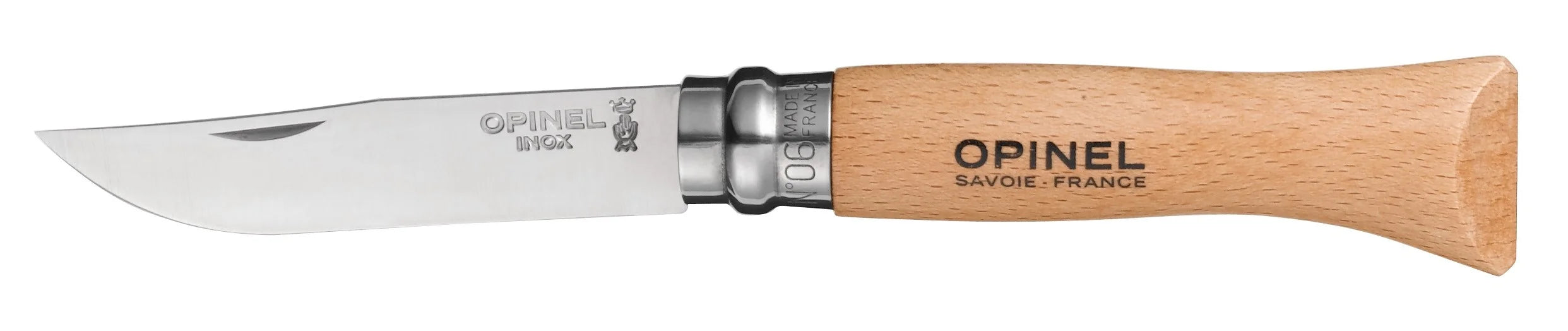 Opinel VRI N°06 Inox Folding Knife, Brown