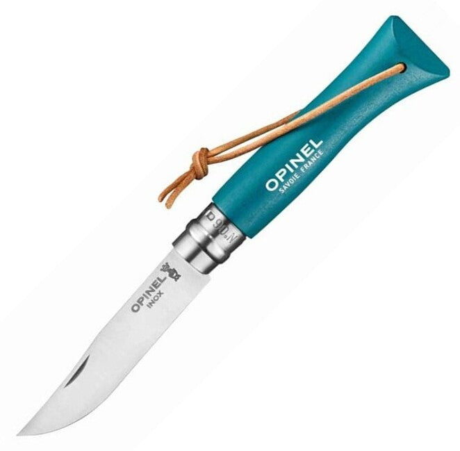 Opinel Zatvárací nôž VRI N°06 Inox Trekking, tyrkysová