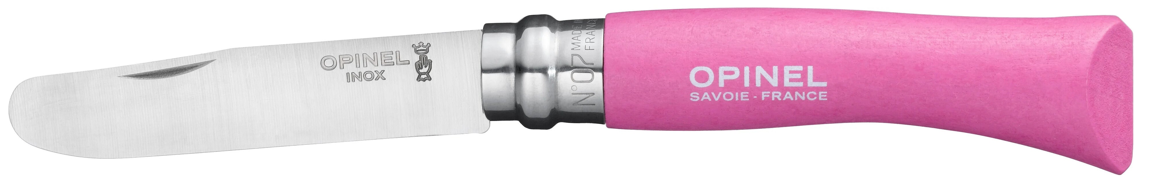 Opinel VRI N°07 My First Opinel Folding Knife, Pink