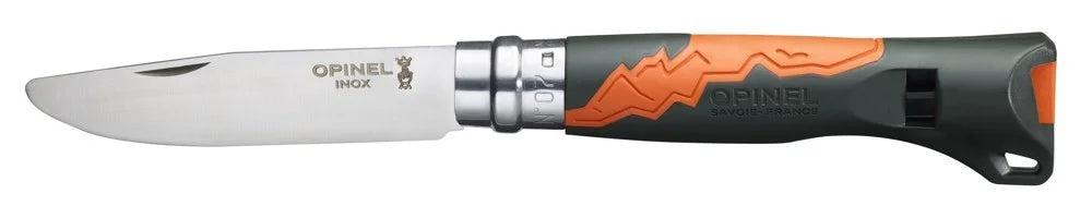 Opinel Zatvárací nôž VRI N ° 07 Outdoor Junior, čierna/oranžová