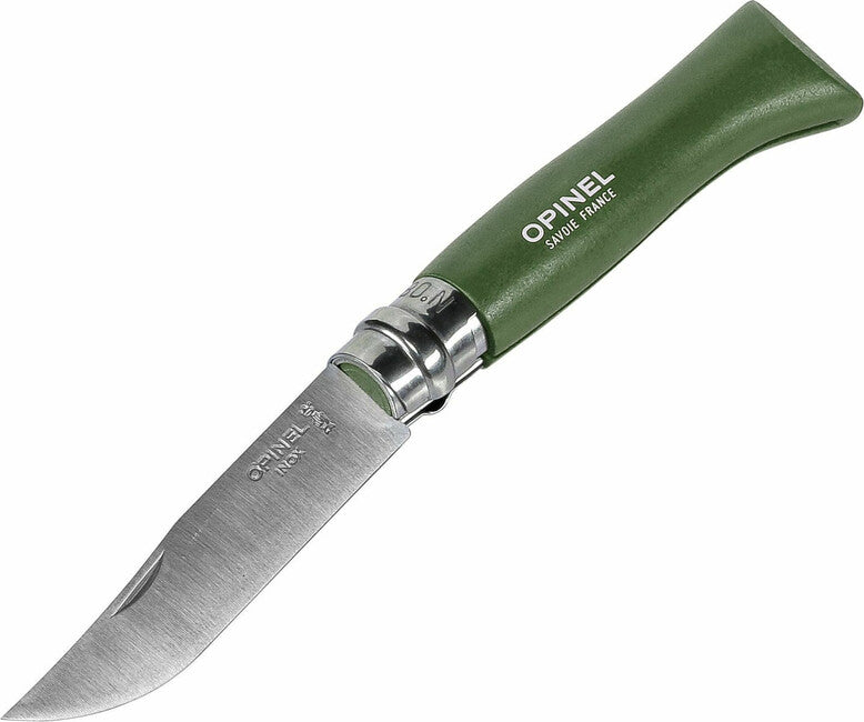 Opinel Folding Knife VRI N°08 Trekking, Khaki