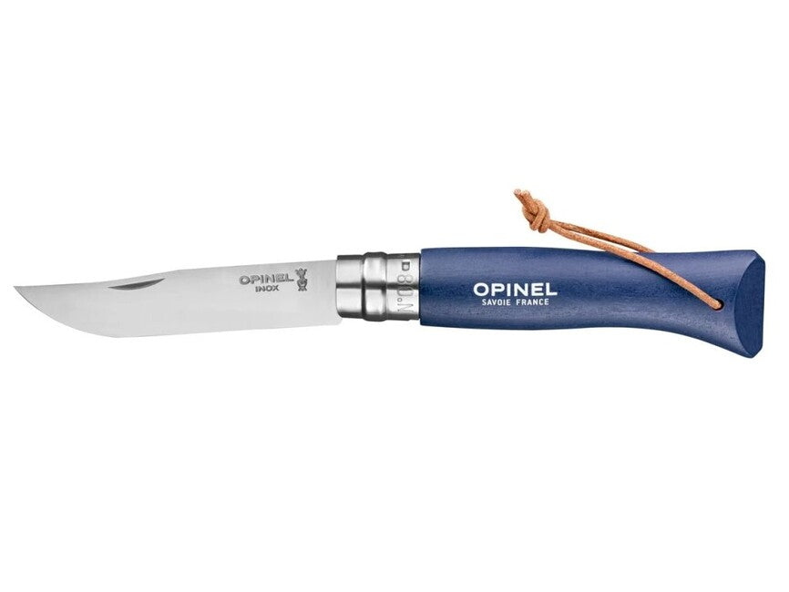 Opinel VRI N°08 Trekking Folding Knife, Navy Blue