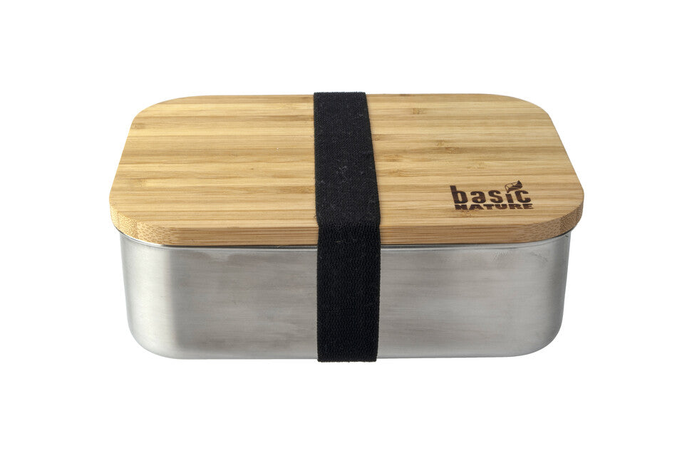 Origin Outdoors Bamboo Obedový box z nehrdzavejúcej ocele 1,2 l