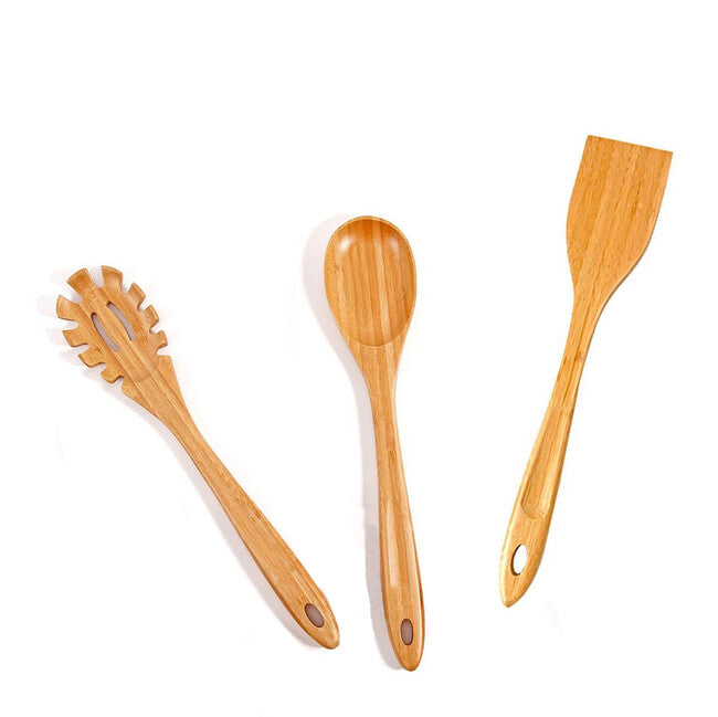 Origin Outdoors Bamboo Súprava kuchynského náčinia 3 kusy