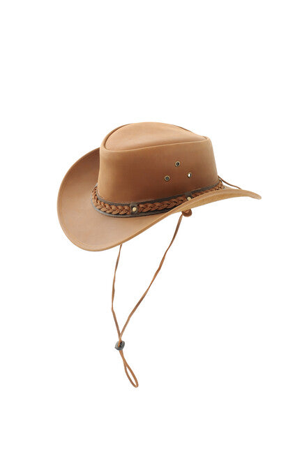 Origin Outdoors Cattleman Leather Hat, Brown