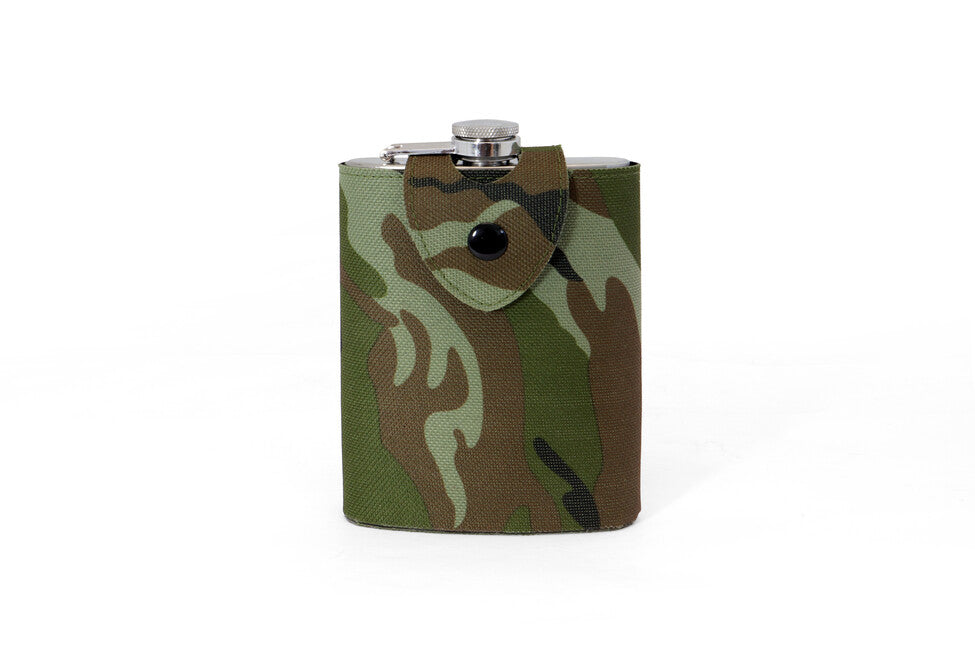 Origin Outdoors Classic Flask 227 ml with Belt Pouch, Camo