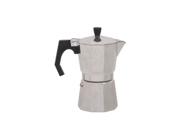 Origin Outdoors Espresso Coffee Maker, 6 Cup, Stainless Steel