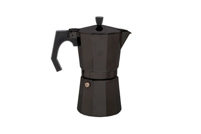 Origin Outdoors Espresso Moka Pot 9 Cup, Black