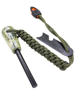 Origin Outdoors Firesteel Stone Ferrocerium Rod, Green