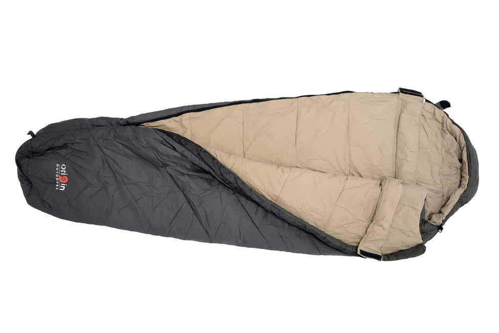 Origin Outdoors Frostfall Performance Mummy Sleeping Bag, Olive-Grey