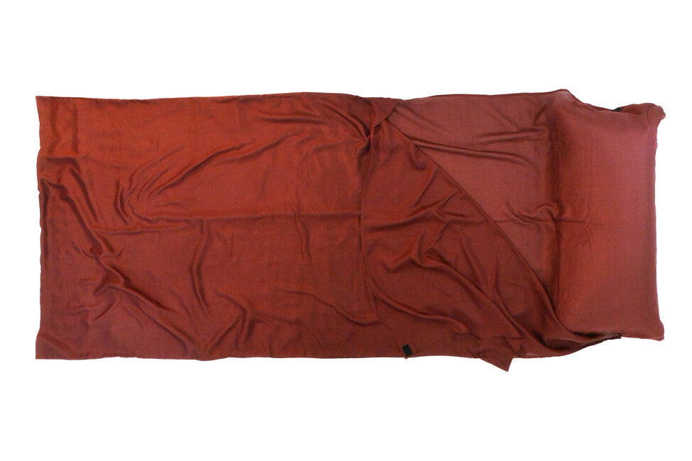 Origin Outdoors Silk Rectangular Sleeping Bag Liner, Burgundy