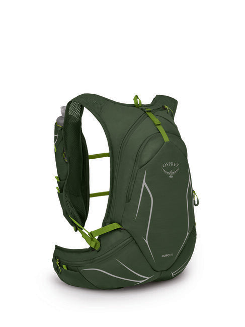 Osprey Duro 15 Running Backpack, Seaweed Green/Lemon