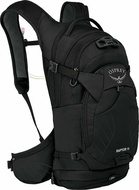 OSPREY Raptor 14 EF Cycling Backpack, Black/Tungsten
