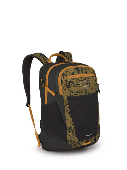 Osprey Flare City Backpack, Find the Way Print/Black