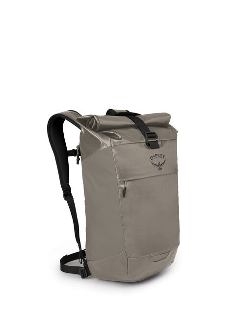 OSPREY Transporter Roll Top Backpack, Tan Concrete