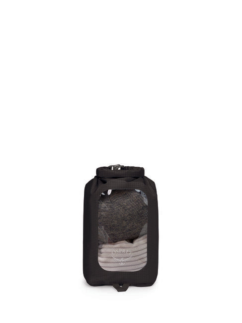 Osprey Dry Sack 6 W/Window Waterproof Bag, Black