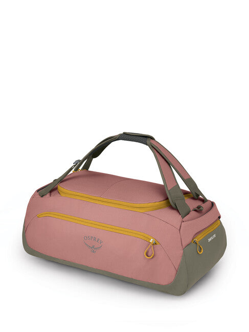 Osprey Daylite Duffel 45 Travel Bag, Ash Blush Pink/Earl Grey