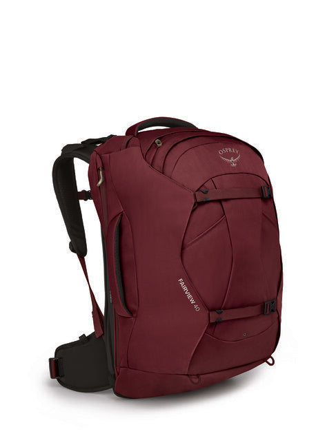 Osprey Fairview 40 Travel Backpack, Zircon Red